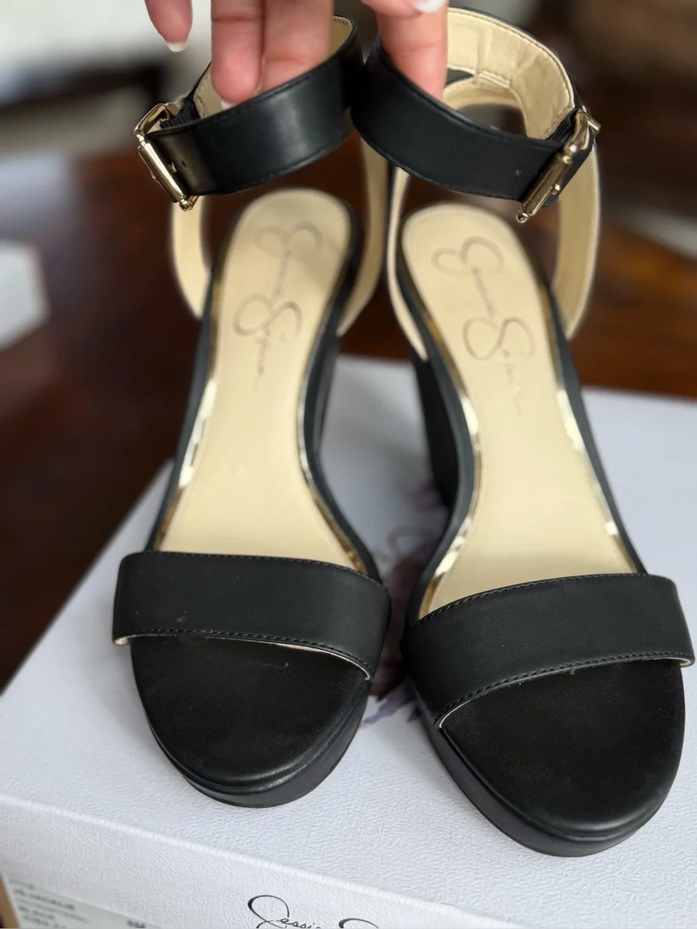 Jessica Simpson platform wedge sandals